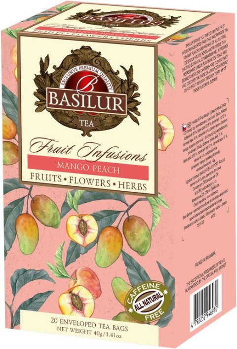 neuveden: BASILUR Fruit Mango & Peach přebal 20x2g
