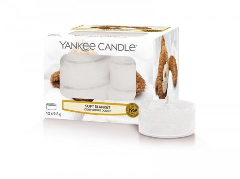 neuveden: YANKEE CANDLE Soft Blanket svíčka 9,8g čajová 12ks