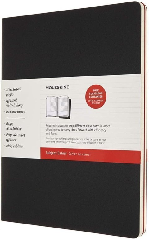 neuveden: Moleskine Sešity plánovací 2 ks černé /červené XXL, linkovaný
