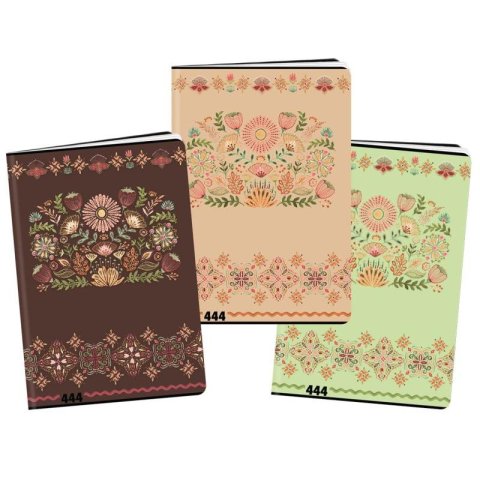 neuveden: Sešit A4, 40 listů, typ 444 Floral Scape