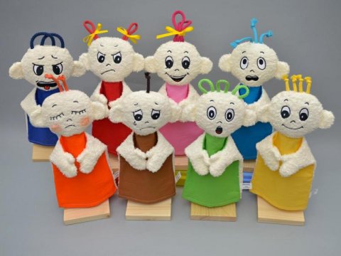 neuveden: Emoce - Sada 8 kusů maňásků