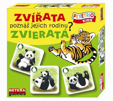 neuveden: Pexetrio Kids - Zvířata - Poznáš jejich rodinu? neuveden: Pexetrio Kids - Zvířata - Poznáš jejich rodinu?