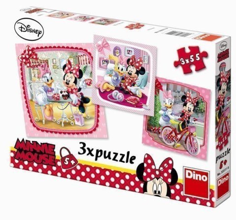 neuveden: Minnie na návštěvě - puzzle 3 motivy v b