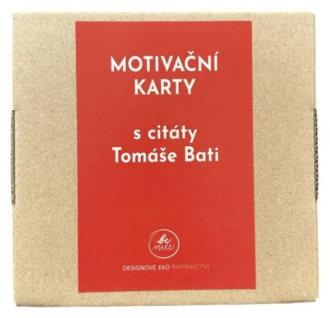 : Be Nice EKO Motivační karty s citáty Tomáše Bati