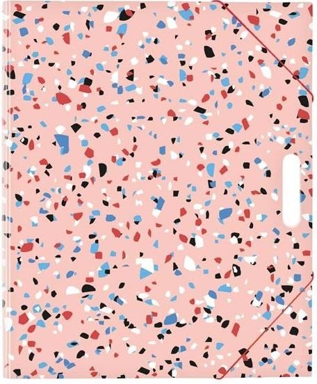 neuveden: Složka na výkresy A4 - terrazzo růžová