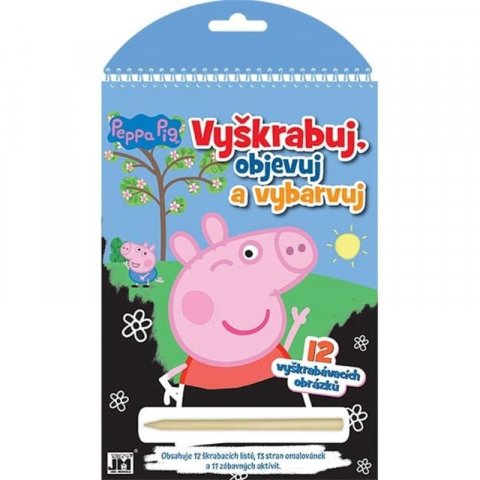 neuveden: Prasátko Peppa - Vyškrabuj, objevuj, vybarvuj