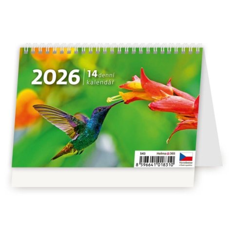 neuveden: Kalendář stolní 2026 - MINI 14denní