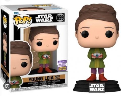 neuveden: Funko POP Movie: Star Wars - Young Leia with Lola (San Diego Comic Con Shar