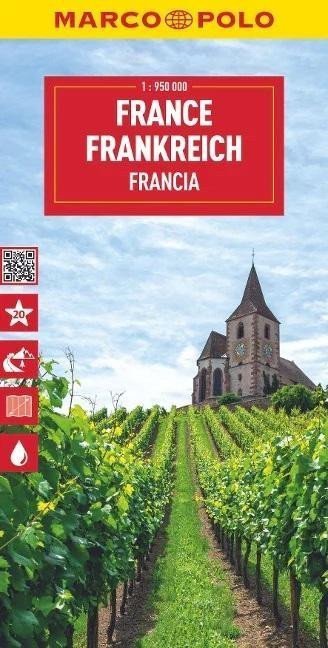 neuveden: Francie 1:950 000 / cestovní mapa MARCO POLO (ZoomSystem)
