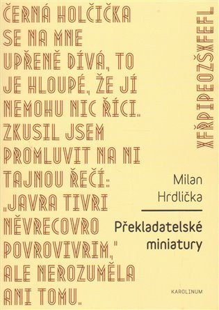 Hrdlička Milan: Překladatelské miniatury