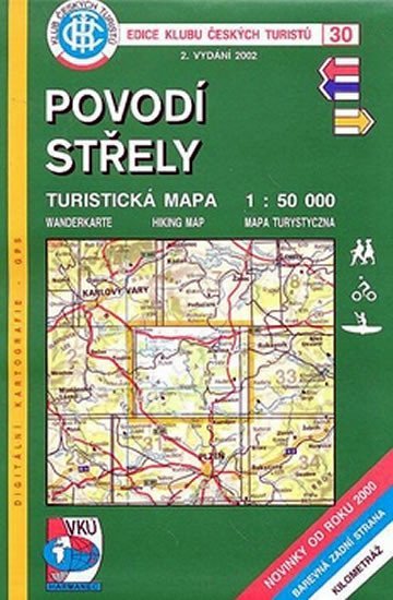 neuveden: Povodí Střely - Turistická mapa - edice Klub českých turistů 30