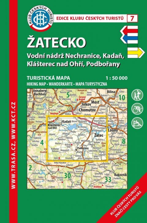 neuveden: KČT 7 Žatecko 1:50 000 / turistická mapa