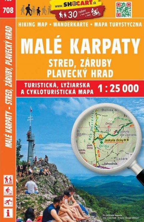 neuveden: SC 708 Malé Karpaty - Záruby, Plav.hrad, 1:25 000