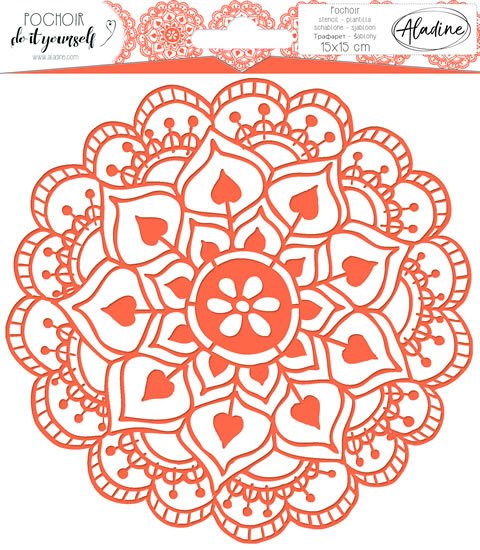 neuveden: Šablona Aladine 15x15 cm - krajková mandala