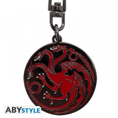 neuveden: Game of Thrones Kovová klíčenka - Targaryen