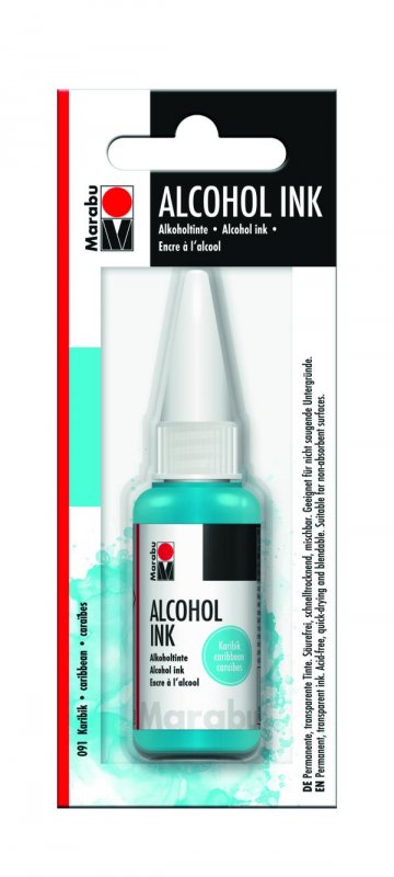 neuveden: Marabu Alkoholový inkoust/karibsky modrý 20 ml