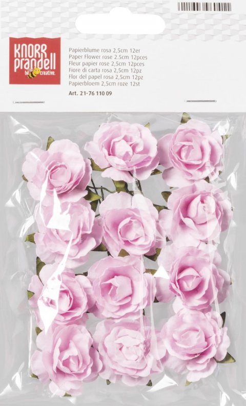 neuveden: Knorr Prandell Papírové květiny - růžové 12 ks