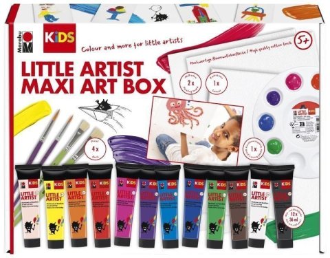 neuveden: Marabu Sada akrylových barev KiDS Little Artist Maxi Art Box 12x 36 ml