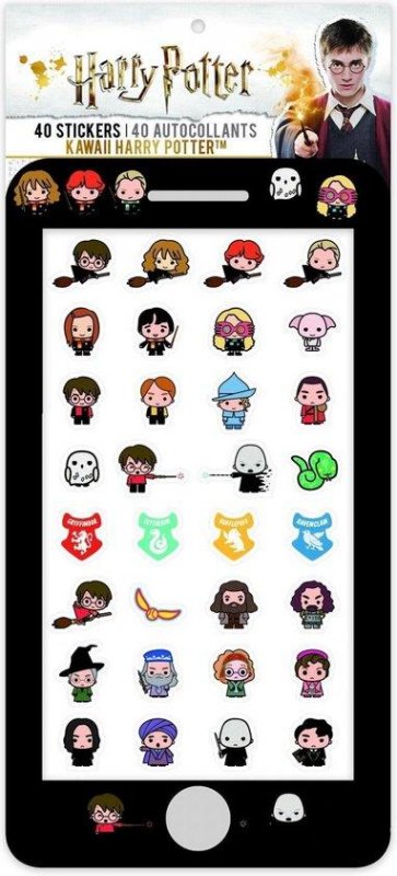 neuveden: Harry Potter: Samolepky Kawaii - 40 ks