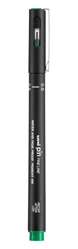 : Kreativní liner PIN 05, 0,5 mm, zelený