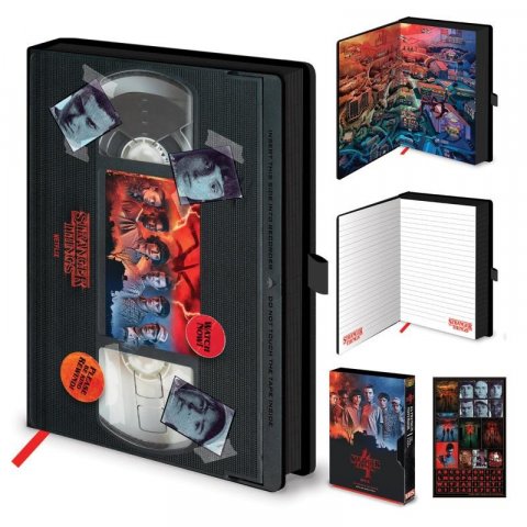 neuveden: Stranger Things zápisník - VHS neuveden: Stranger Things zápisník - VHS
