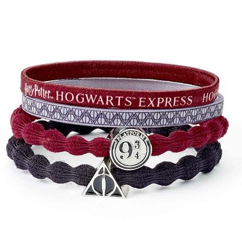 neuveden: Harry Potter Gumičky do vlasů - Nástupiště 9 a 3/4 a Relikvie smrti (sada 4