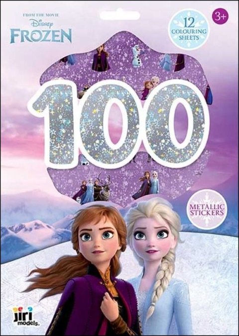 neuveden: Ledové království - 100 metalických samolepek s omalovánkovými listy