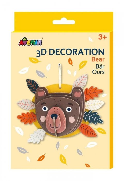 neuveden: Avenir 3D dekorace na zeď - Medvěd