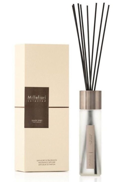 neuveden: Millefiori Selected Silver Spirit / difuzér 350ml + stébla
