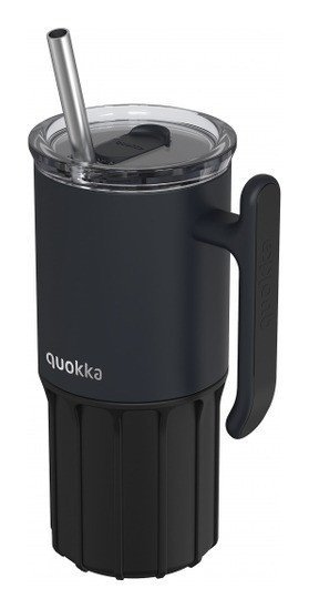 : Nerezový termohrnek s brčkem Umi Black 720ml