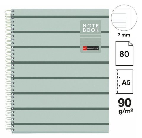 : Poznámkový blok Between the Lines NB-1, A5, 90g, karton, 80 listů, linka, M