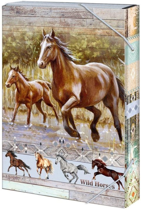neuveden: Box na sešity A4 Wild horses