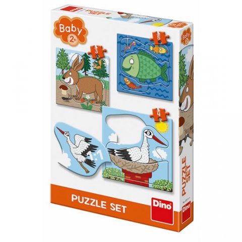 neuveden: Zvířátka - Kde žijí: baby puzzle set