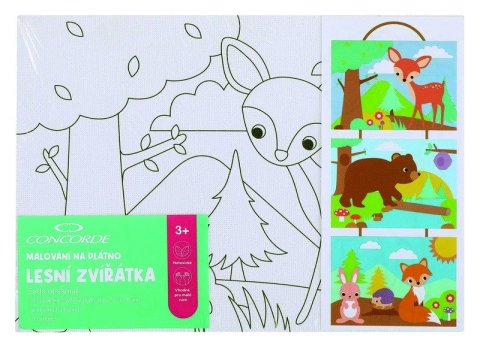 -: Malování na plátno Lesní zvířátka
