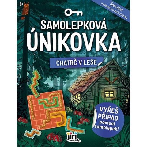 neuveden: Samolepková únikovka Chatrč v lese