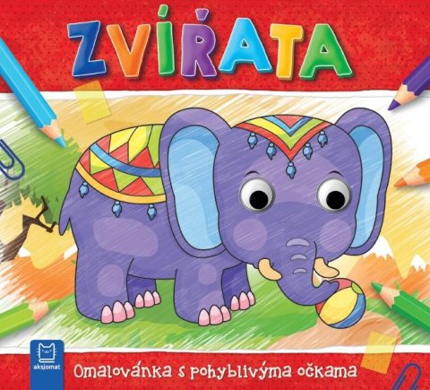 neuveden: Zvířata - Omalovánka s pohyblivýma očkama