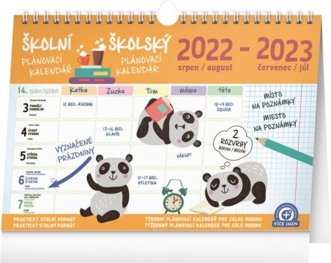 neuveden: Školní plánovací kalendář s háčkem 2023, 30 × 21 cm neuveden: Školní plánovací kalendář s háčkem 2023, 30 × 21 cm