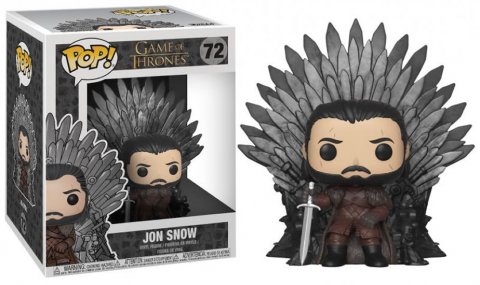 neuveden: Funko POP Deluxe: Game of Thrones S10 - Jon Snow Sitting on Iron Throne