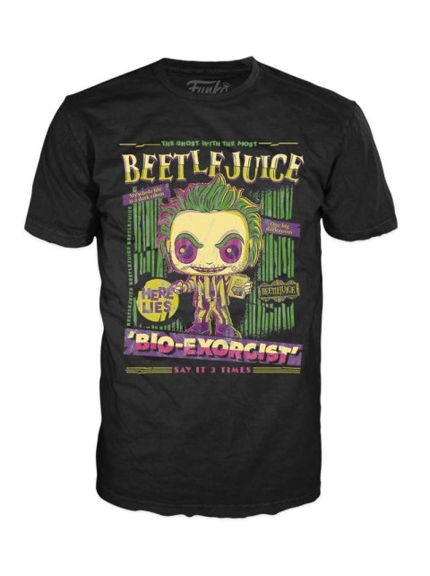 neuveden: Funko Pop! Tee: Beetlejuice L neuveden: Funko Pop! Tee: Beetlejuice L