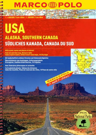 neuveden: USA ,Alaska,Southern Canada MD 1:4M/1:800T neuveden: USA ,Alaska,Southern Canada MD 1:4M/1:800T