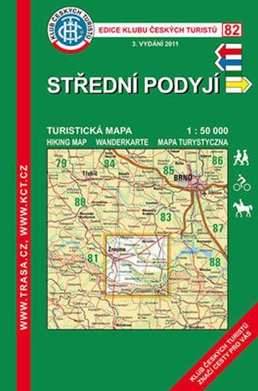 neuveden: Střední Podyjí /KČT 82 1:50T Turistická mapa