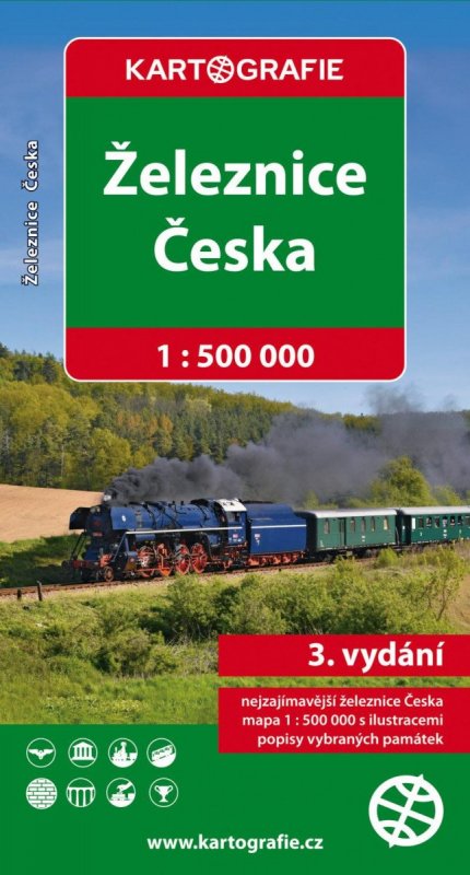 neuveden: Železnice Česka 1 : 500 000