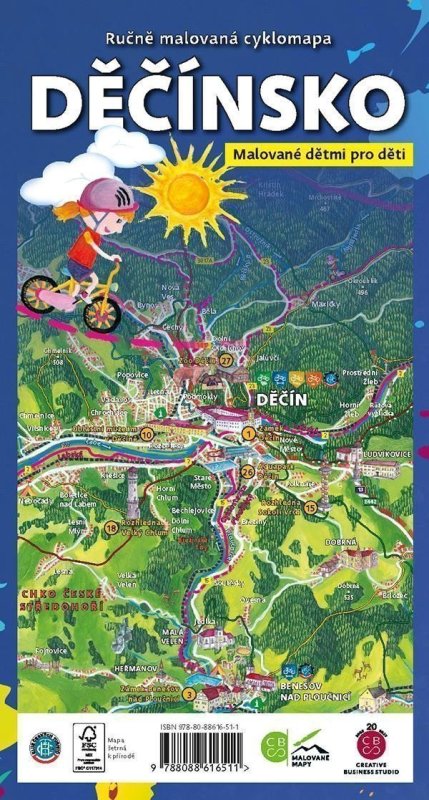 neuveden: Děčínsko dětem - Ručně malovaná cyklomapa