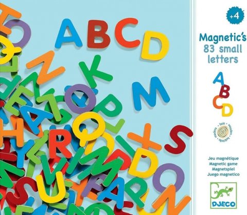 neuveden: Djeco Magnetická písmenka malá 83ks