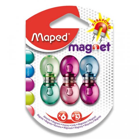 neuveden: Maped - Magnety silné transparentní (6ks)