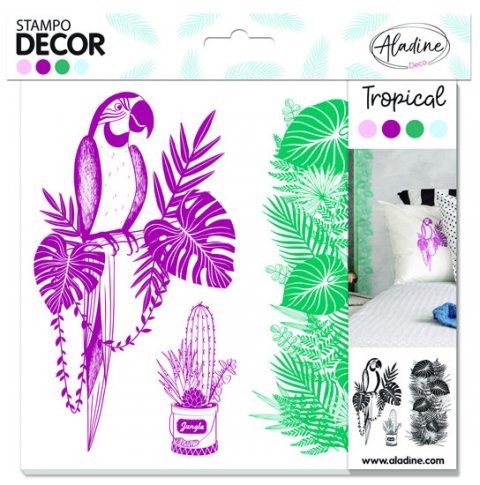 neuveden: Razítka Stampo Decor - Tropical