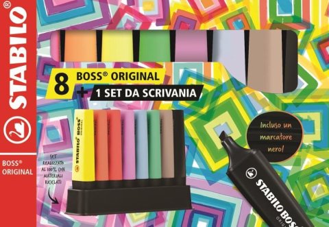 neuveden: Zvýrazňovač STABILO BOSS ORIGINAL deskset - 8 ks