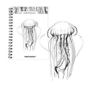 -: Skicovací spirálový notes B5 - Medúza