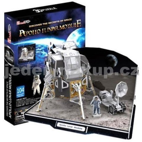 neuveden: Puzzle 3D Lunární modul Apollo - 104 dílků
