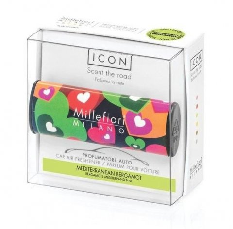 neuveden: Millefiori Milano Icon Mediterranean Bergamot / vůně do auta Cuori & Fiori